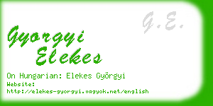 gyorgyi elekes business card