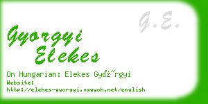 gyorgyi elekes business card